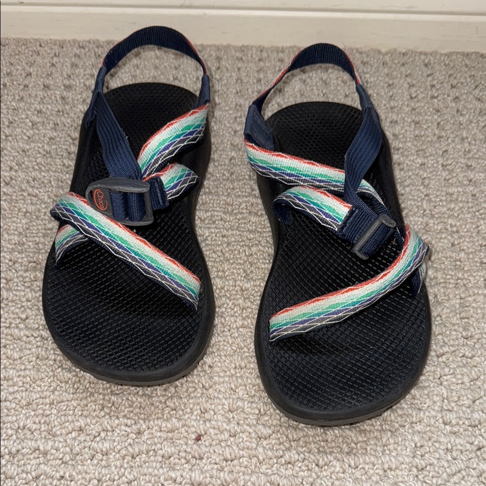 Chaco Blue and Red Sandals Sporty Casual Footwear
